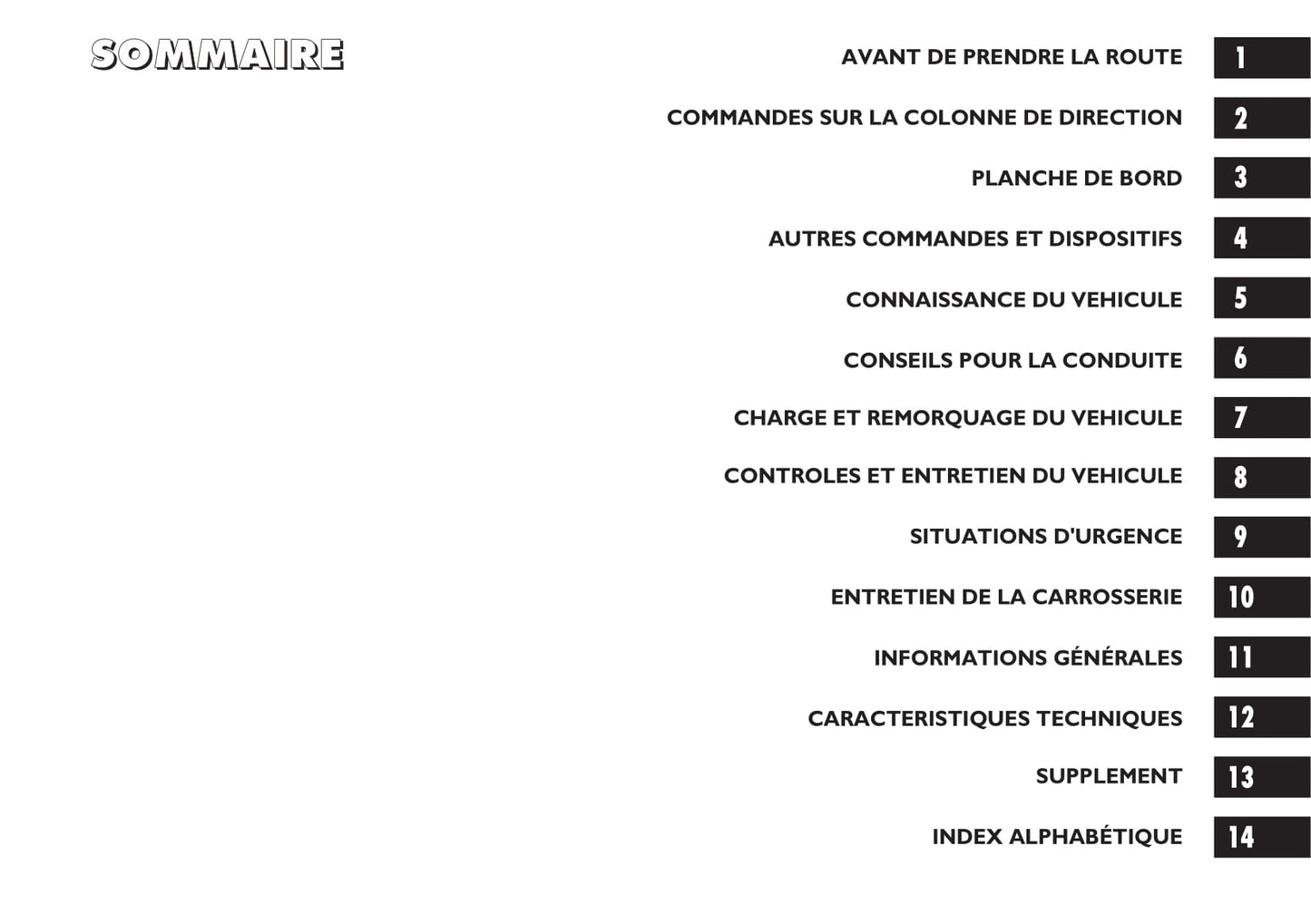 2012-2013 Fiat Sedici Manuel du propriétaire | Français