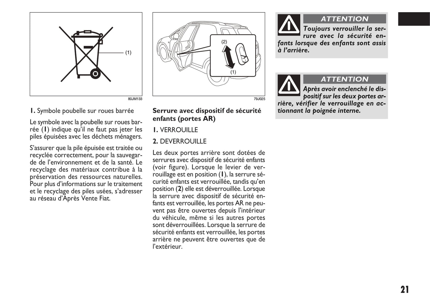 2012-2013 Fiat Sedici Manuel du propriétaire | Français