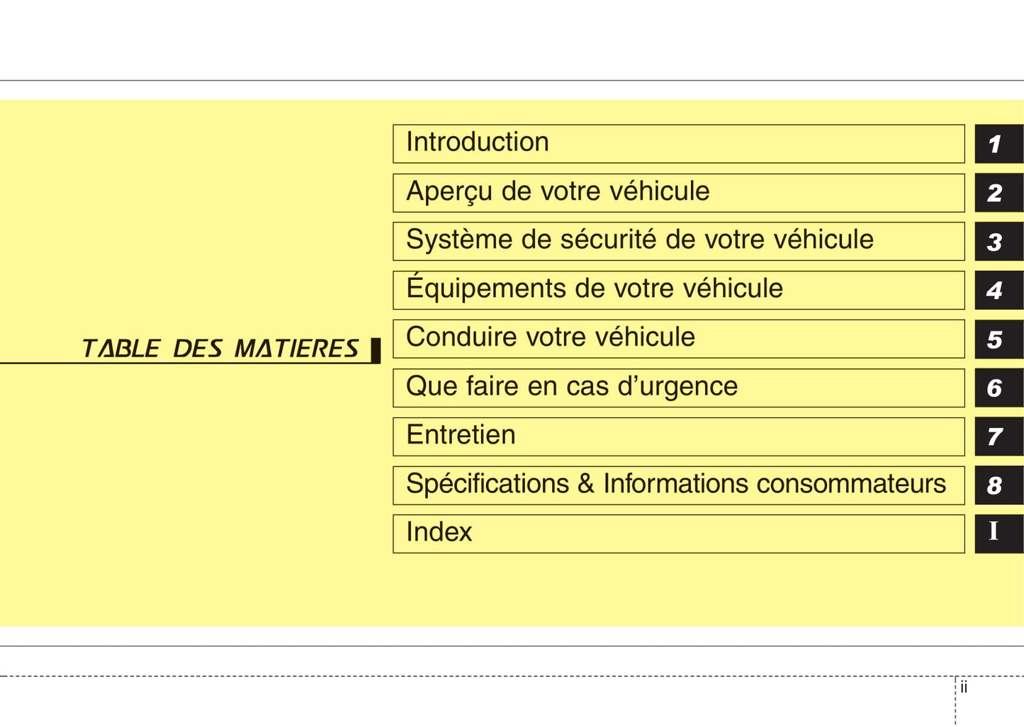 2009-2015 Kia Venga Manuel du propriétaire | Français