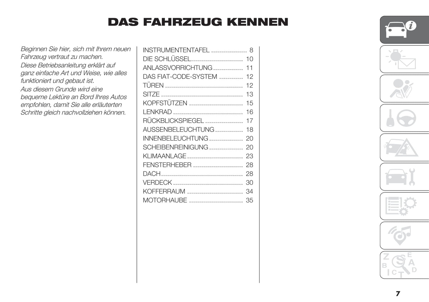 2020-2021 Fiat 500/500C Hybrid Bedienungsanleitung | Deutsch