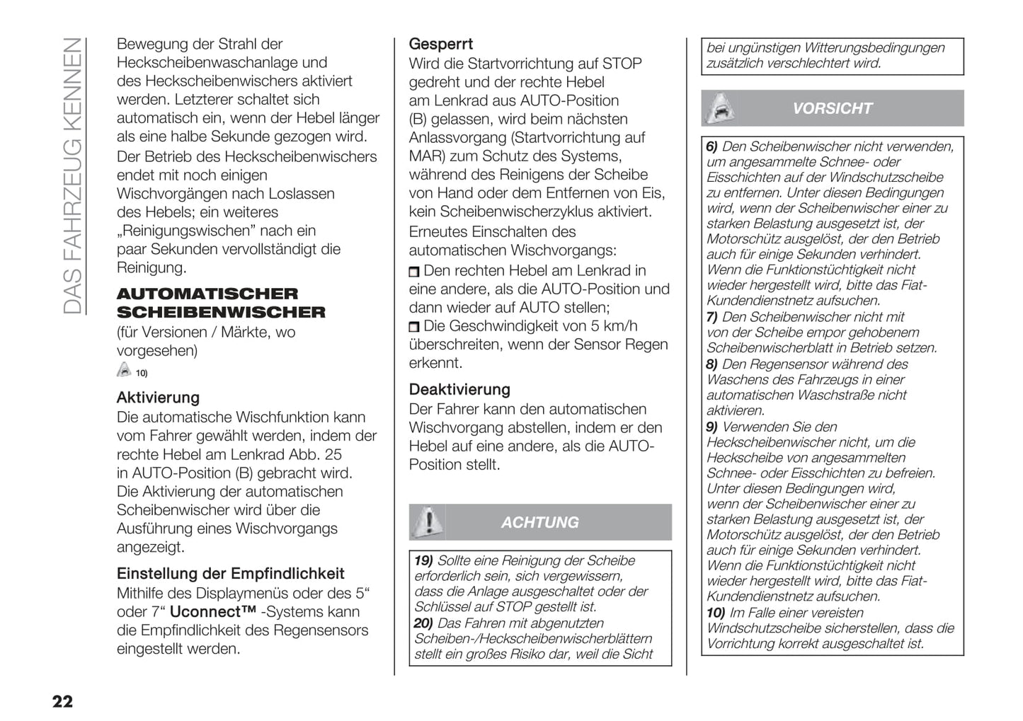 2020-2021 Fiat 500/500C Hybrid Bedienungsanleitung | Deutsch