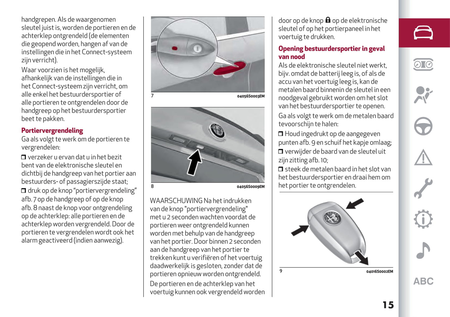 2020-2023 Alfa Romeo Giulia Gebruikershandleiding | Nederlands