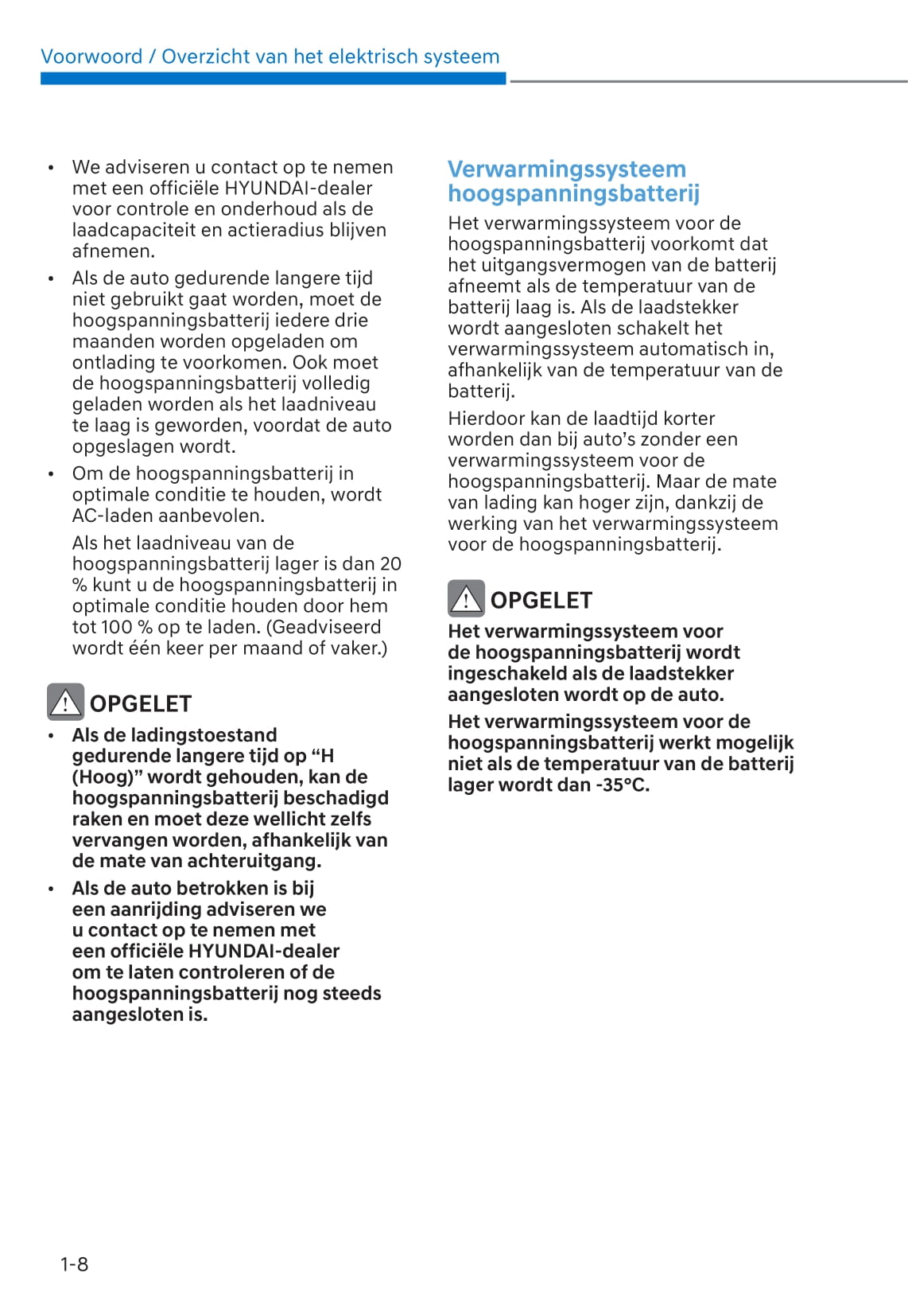2021-2022 Hyundai Kona Electric Gebruikershandleiding | Nederlands