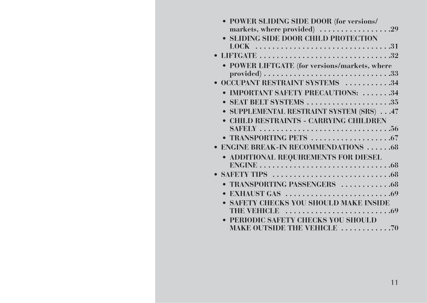 2011-2016 Lancia Voyager Owner's Manual | English