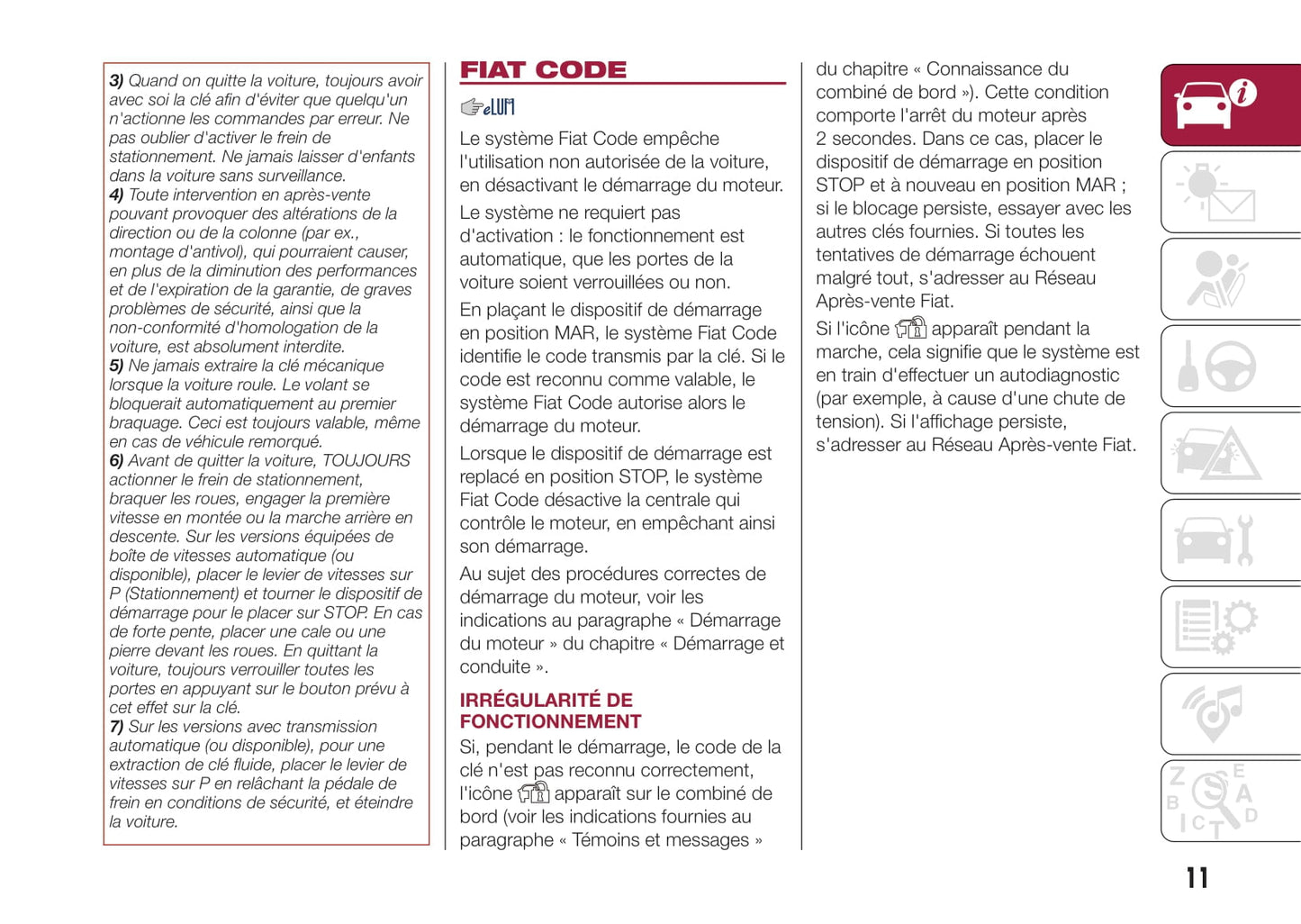 2017-2018 Fiat Tipo Bedienungsanleitung | Französisch