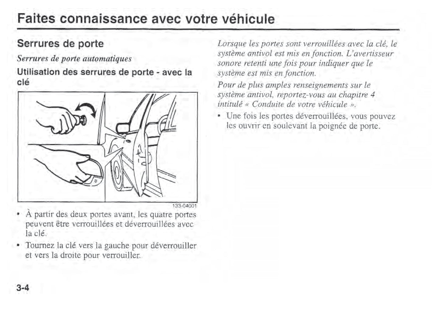 1993-2002 Kia Sportage Manuel du propriétaire | Français