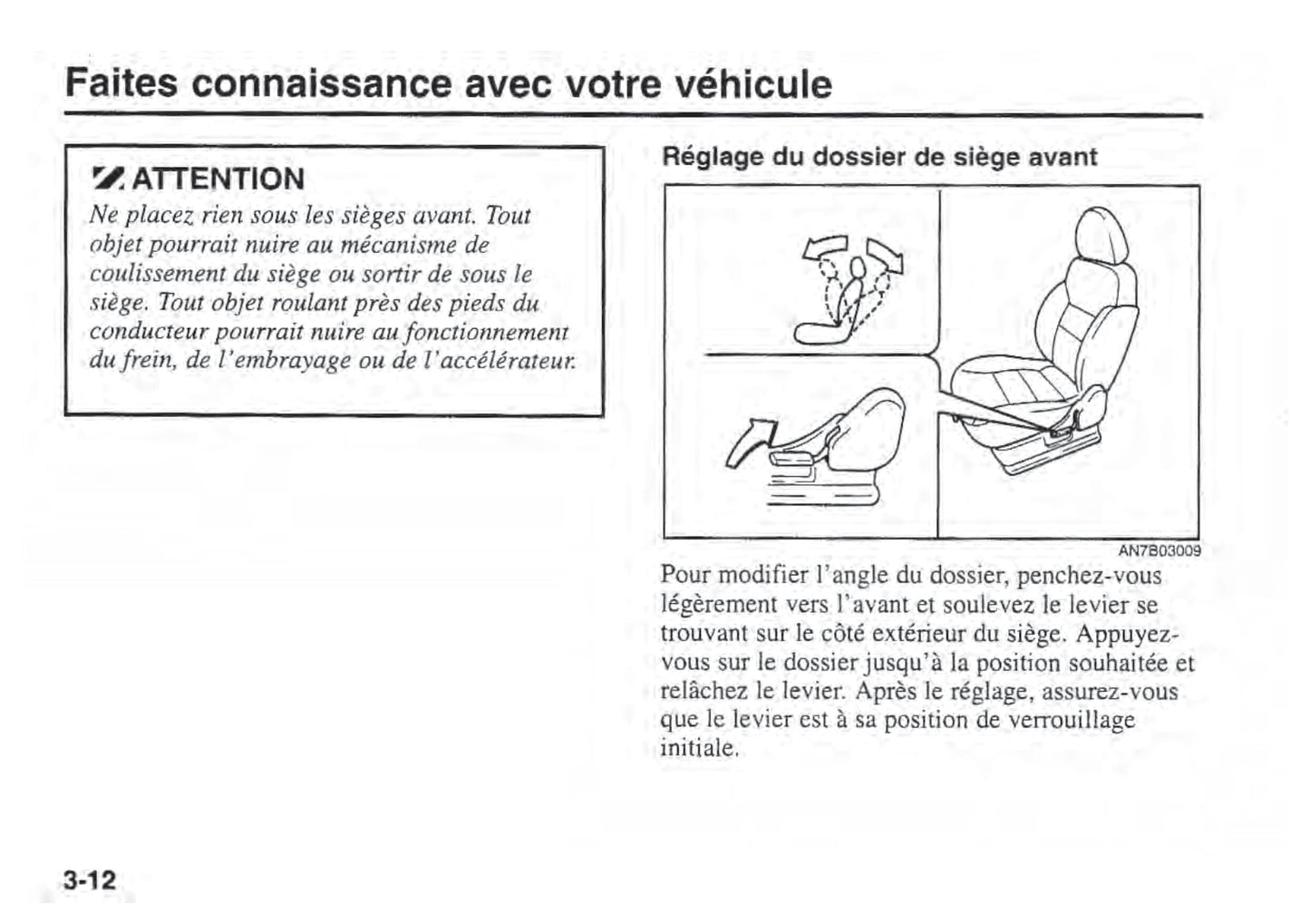 1993-2002 Kia Sportage Manuel du propriétaire | Français