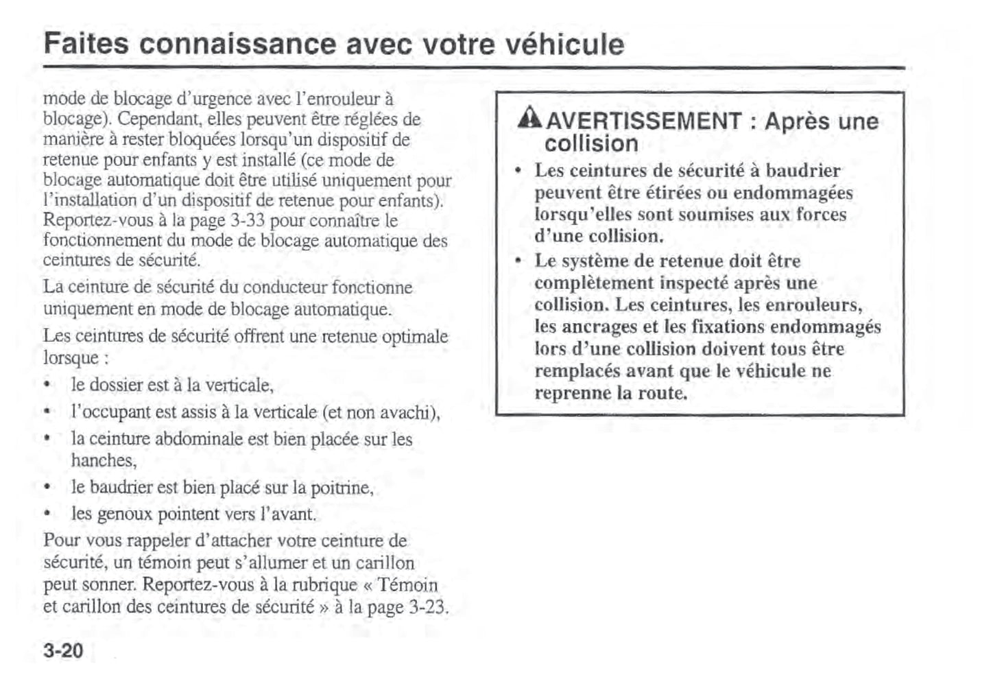 1993-2002 Kia Sportage Manuel du propriétaire | Français