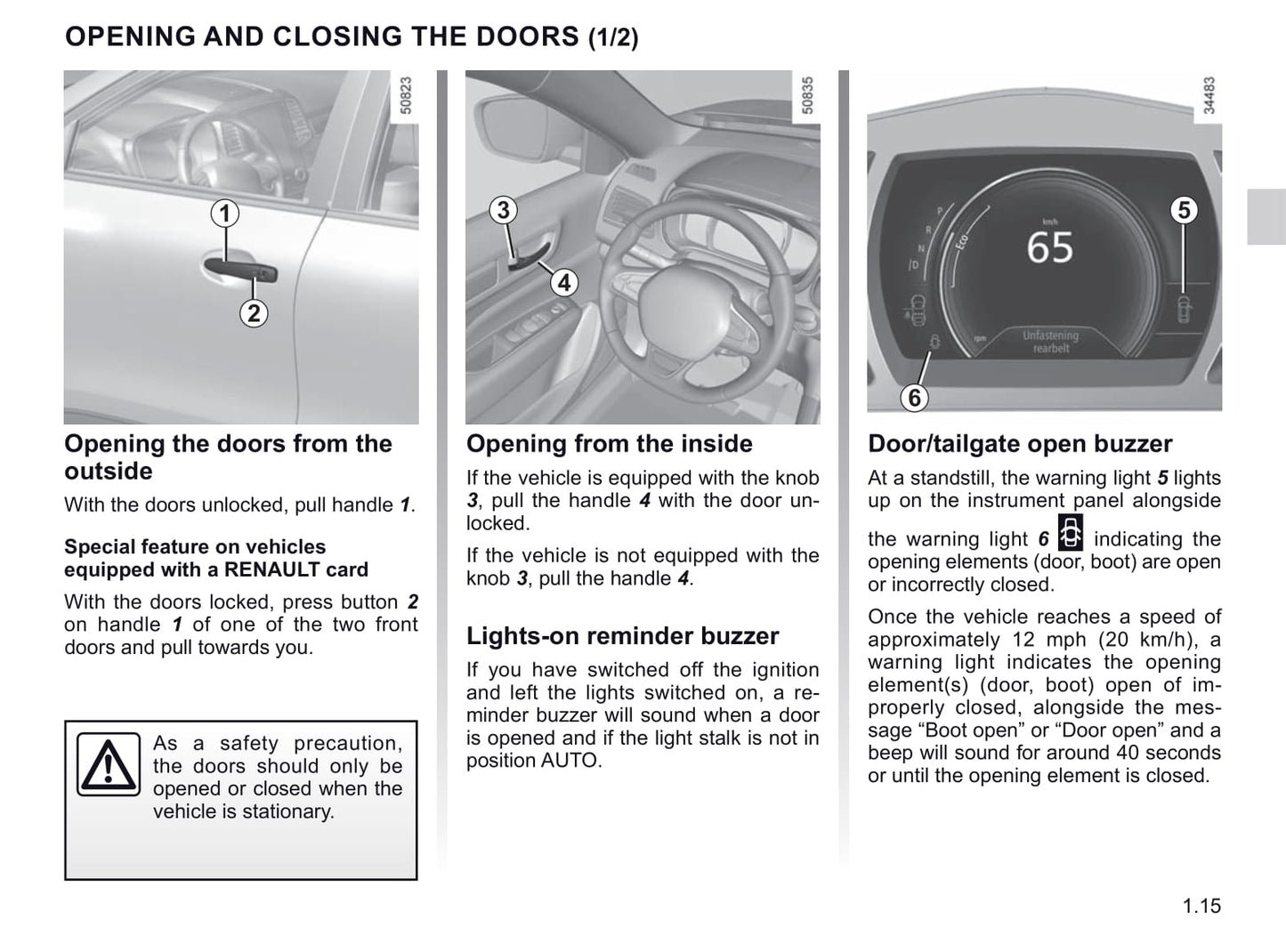 2019-2020 Renault Koleos Bedienungsanleitung | Englisch