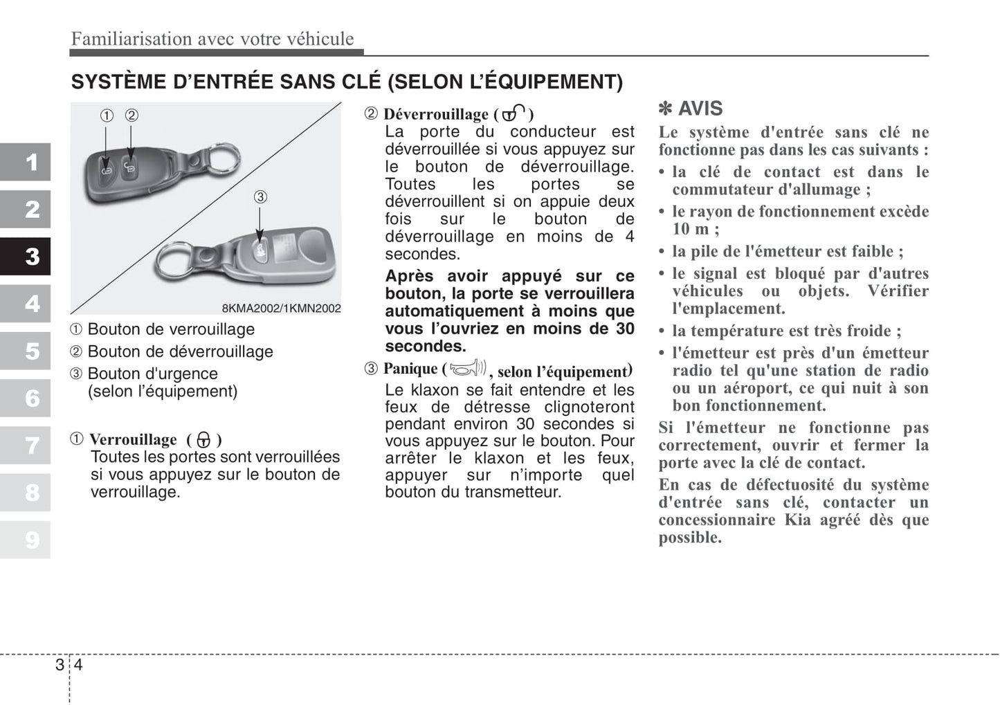 2007-2008 Kia Sportage Manuel du propriétaire | Français