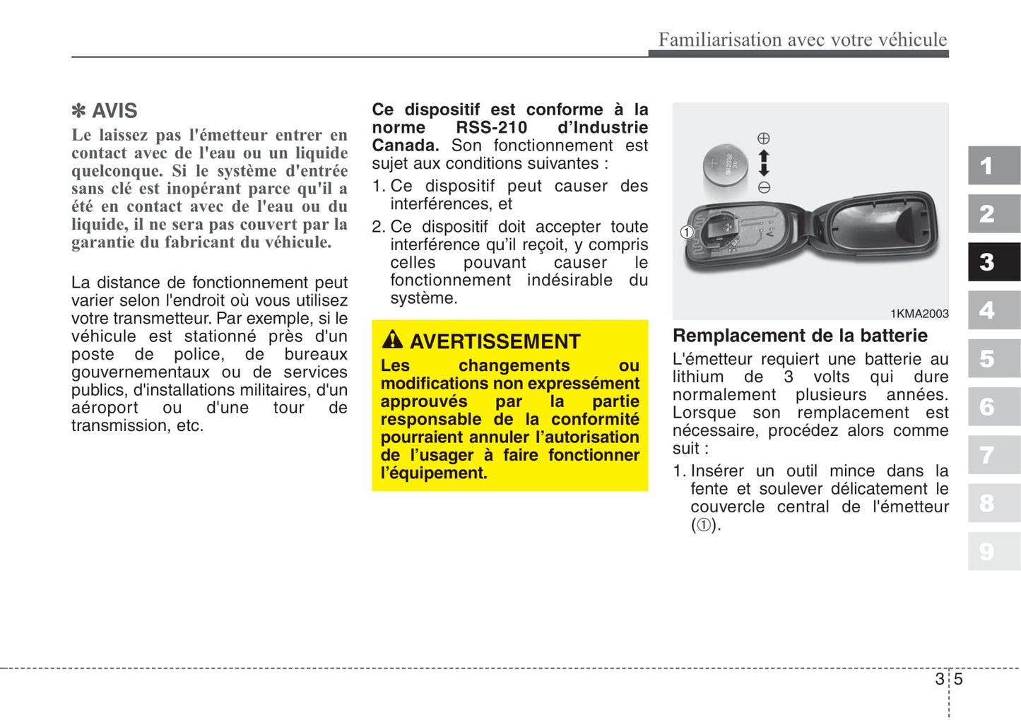 2007-2008 Kia Sportage Manuel du propriétaire | Français