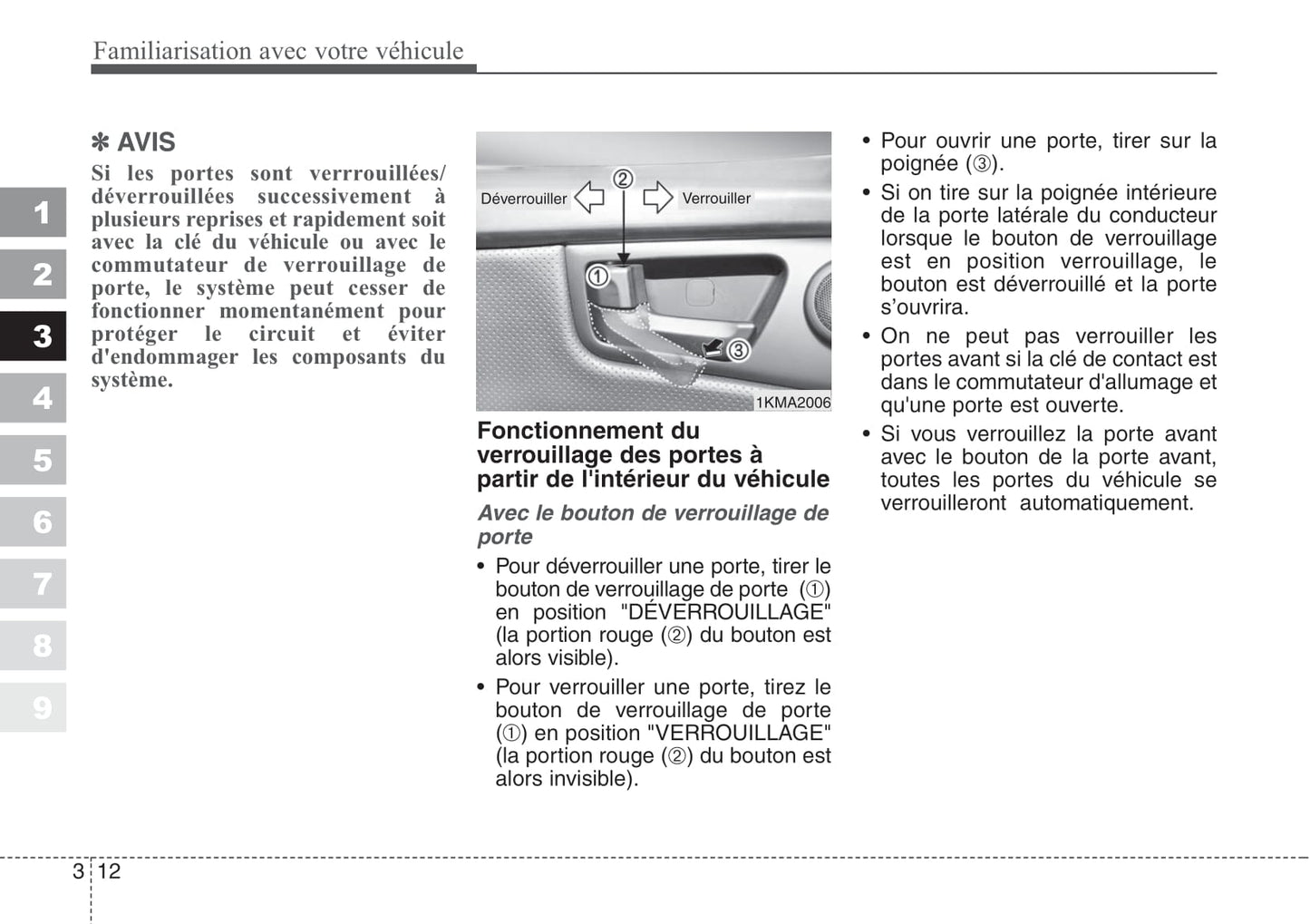 2007-2008 Kia Sportage Manuel du propriétaire | Français