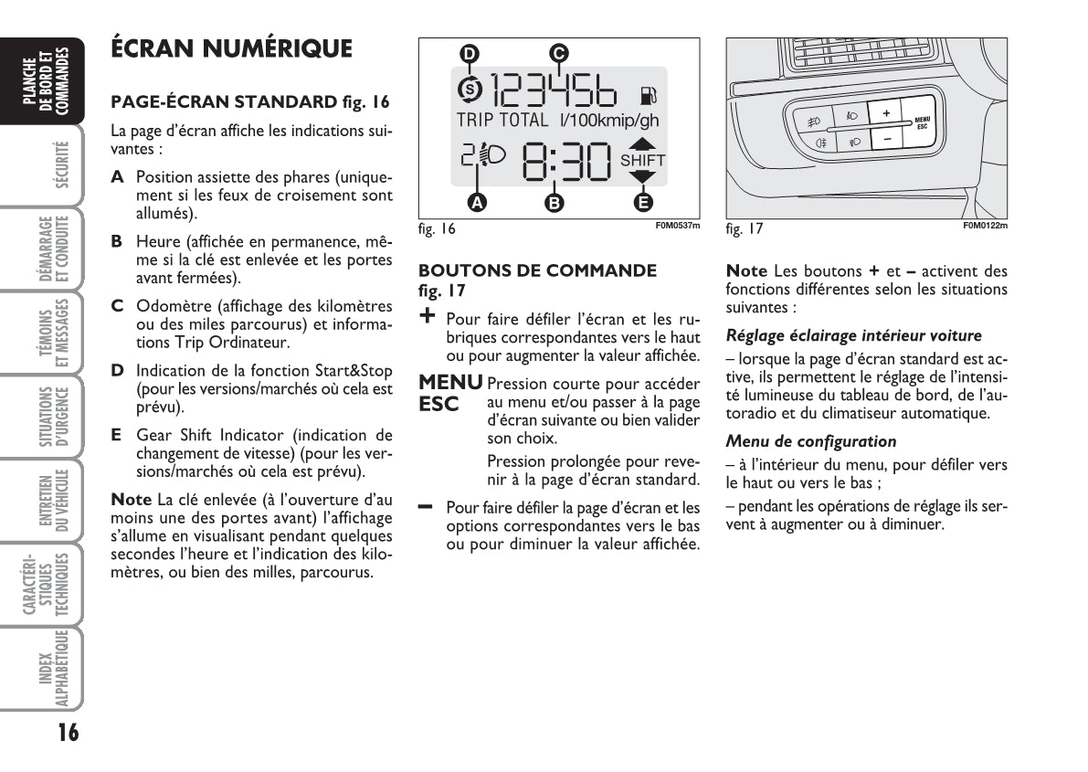 2010-2011 Fiat Punto/Grande Punto Owner's Manual | French