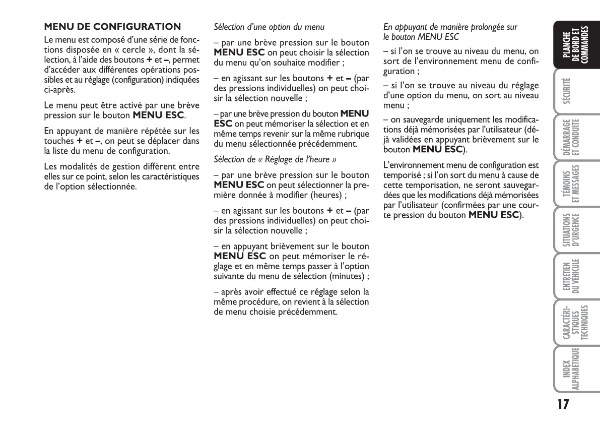 2010-2011 Fiat Punto/Grande Punto Owner's Manual | French