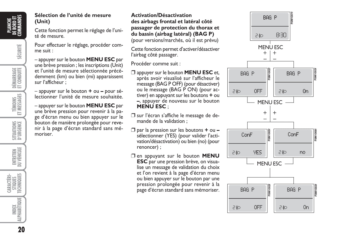 2010-2011 Fiat Punto/Grande Punto Owner's Manual | French