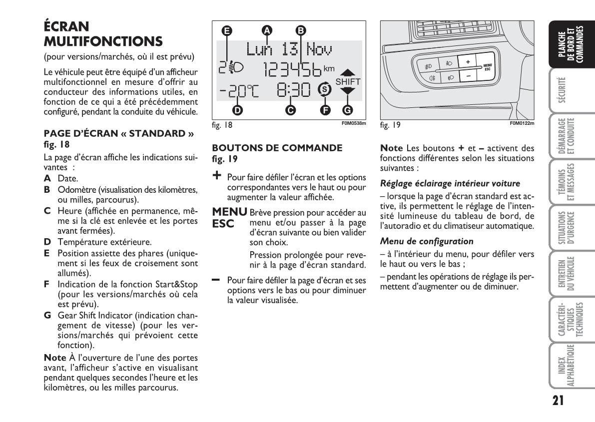 2010-2011 Fiat Punto/Grande Punto Owner's Manual | French