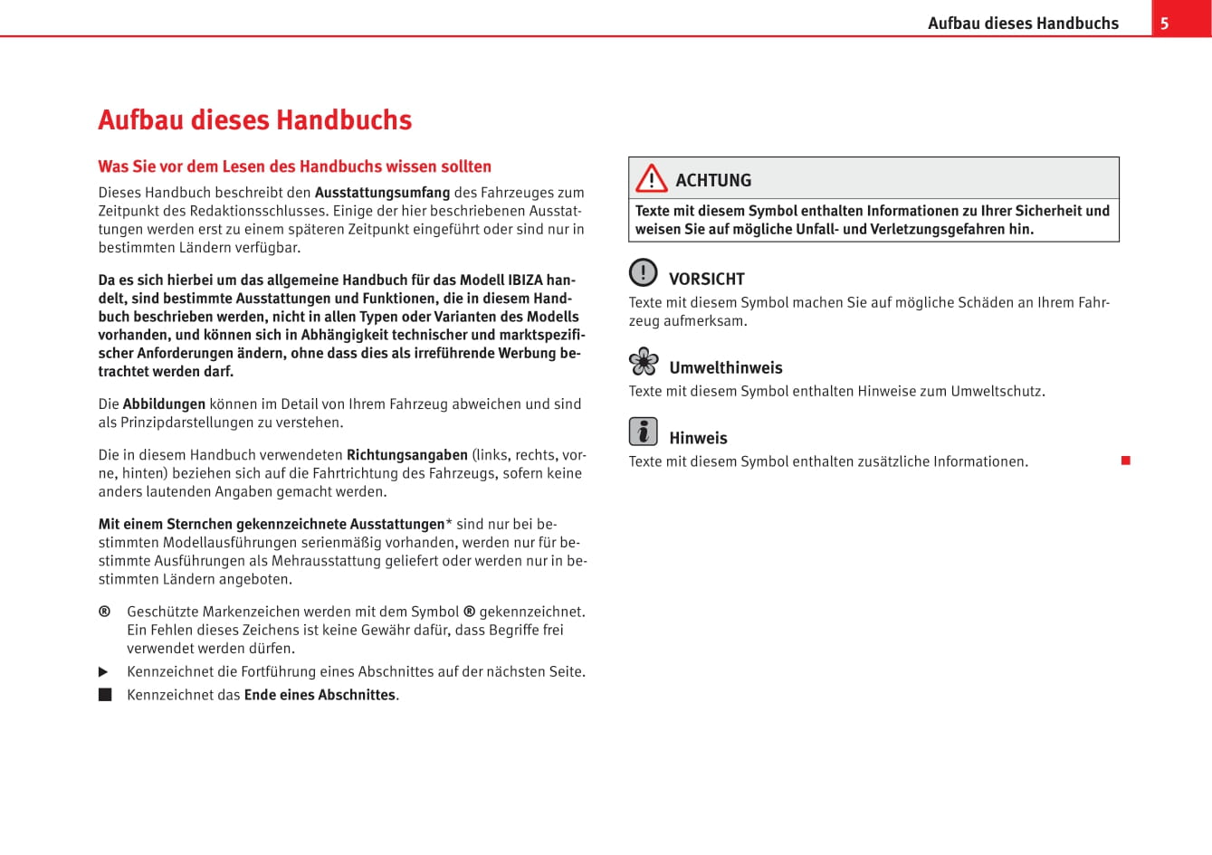 2008-2012 Seat Ibiza Manuel du propriétaire | Allemand