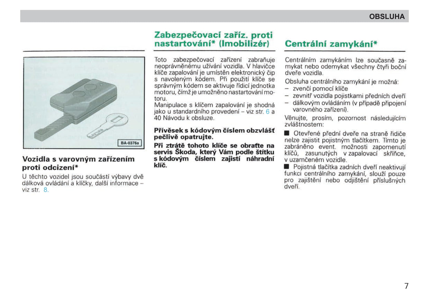 1998-2001 Skoda Felicia Bedienungsanleitung | čeština