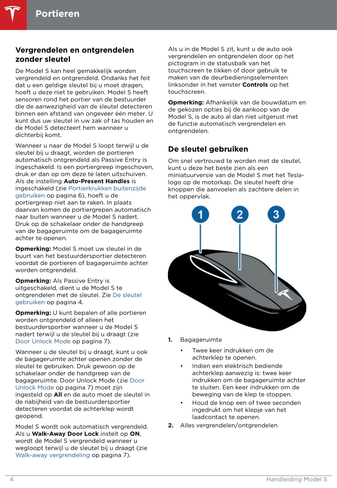 2016-2019 Tesla Model S Owner's Manual | Dutch
