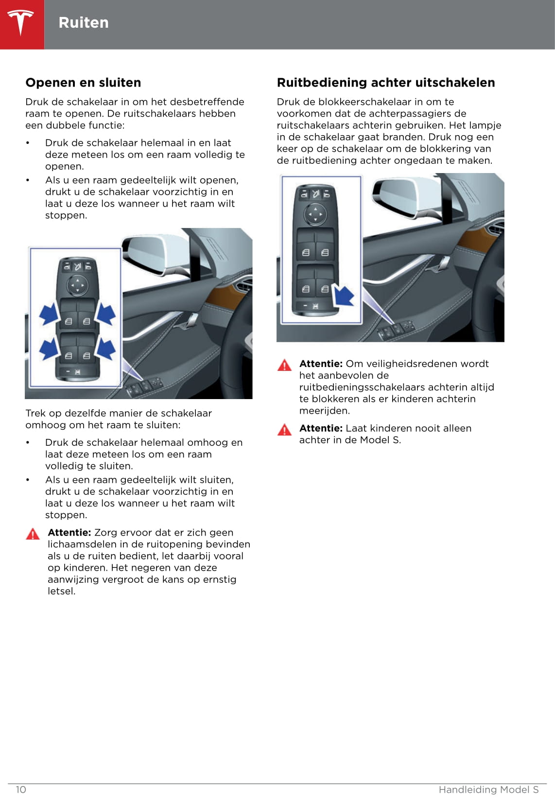 2016-2019 Tesla Model S Owner's Manual | Dutch