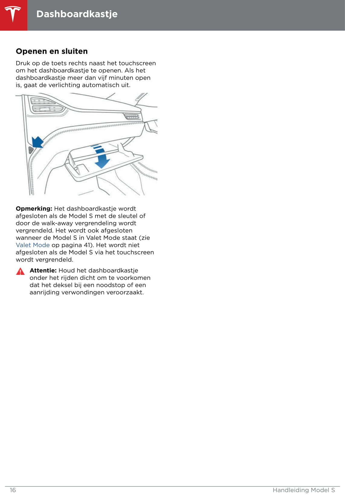 2016-2019 Tesla Model S Owner's Manual | Dutch