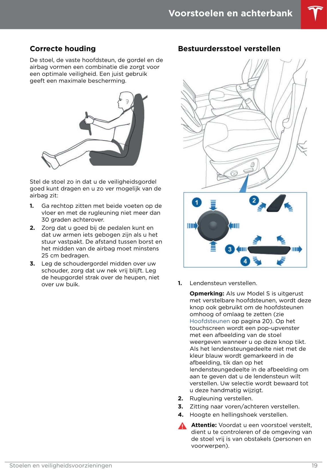 2016-2019 Tesla Model S Owner's Manual | Dutch