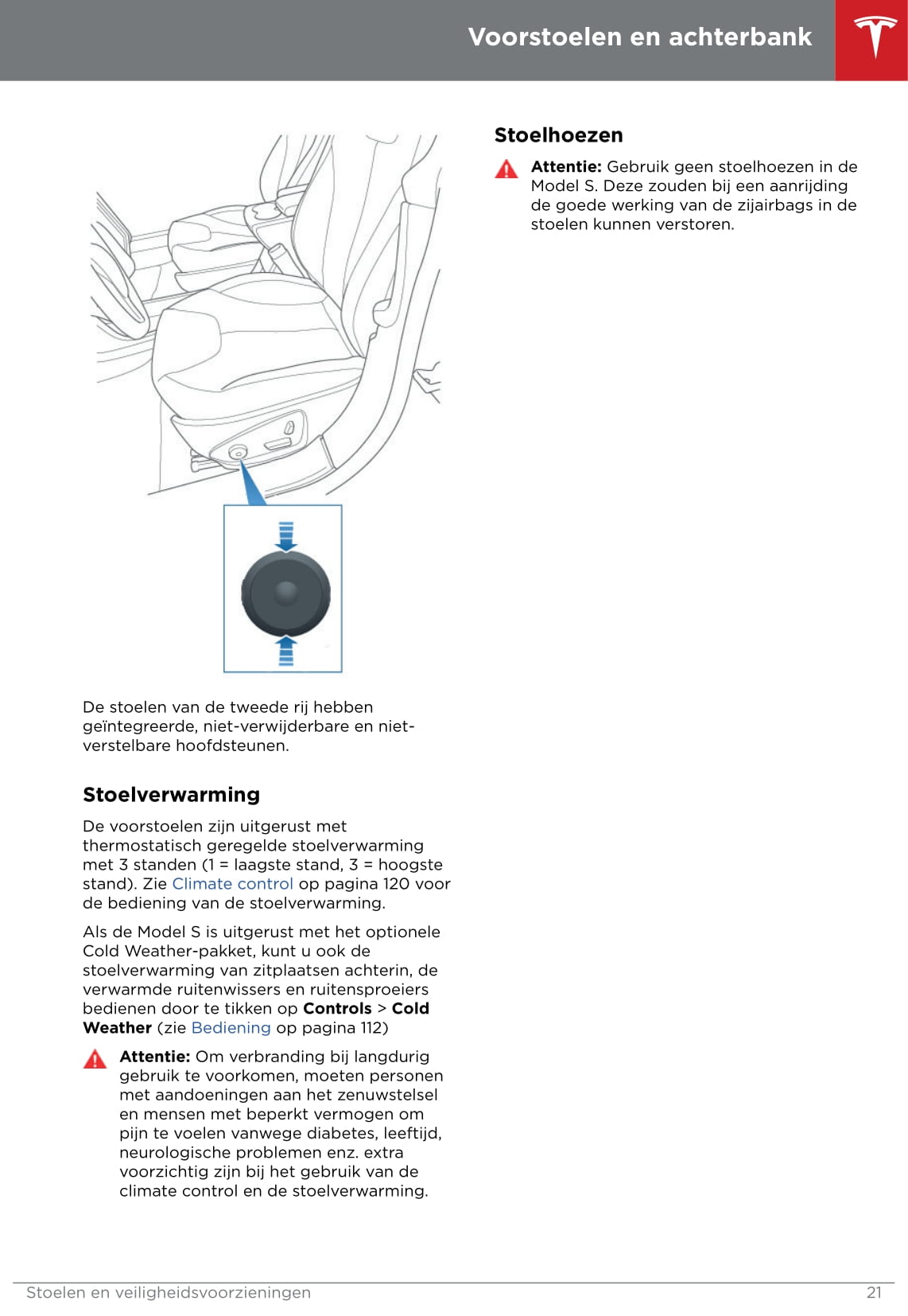 2016-2019 Tesla Model S Owner's Manual | Dutch