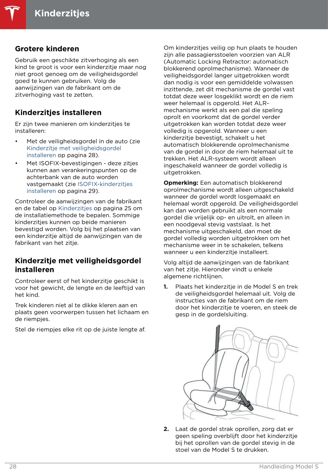 2016-2019 Tesla Model S Owner's Manual | Dutch