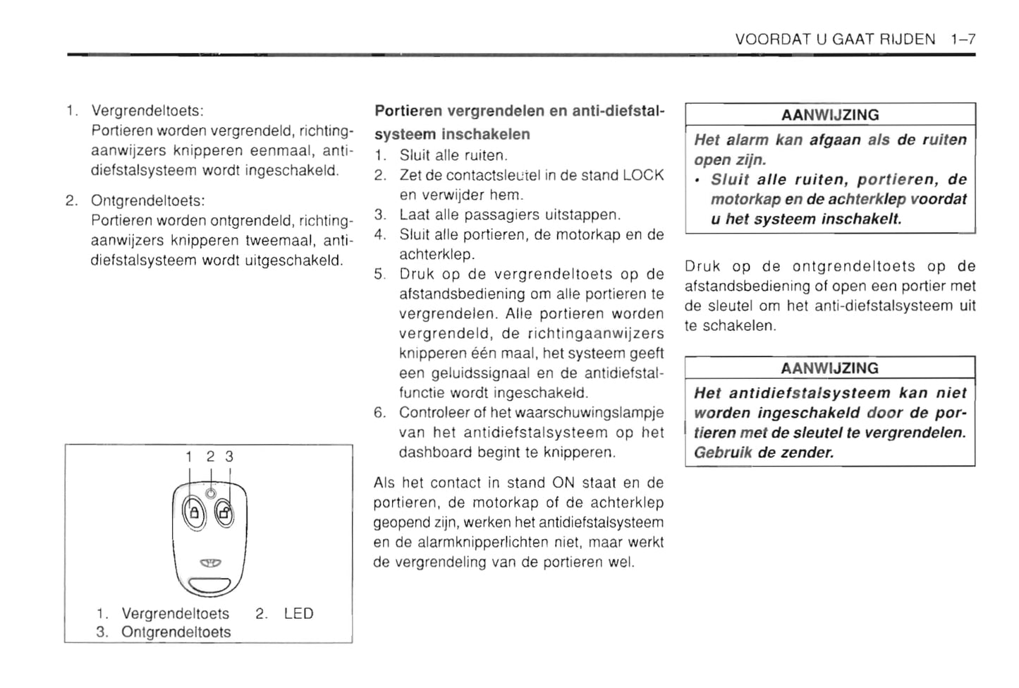 1997-2002 Daewoo Leganza Manuel du propriétaire | Néerlandais