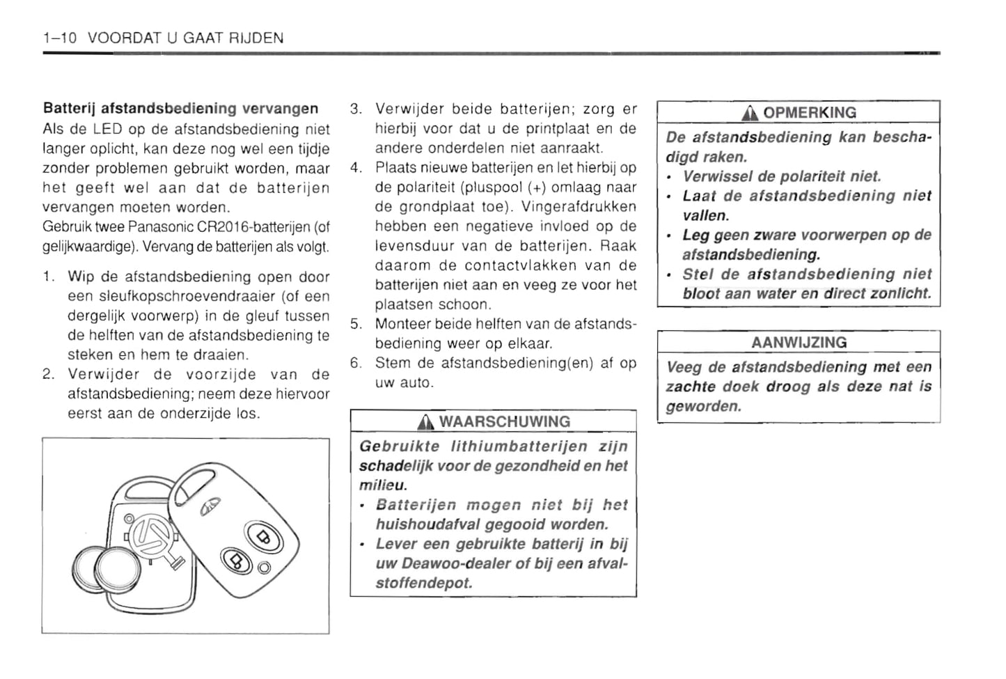 1997-2002 Daewoo Leganza Manuel du propriétaire | Néerlandais