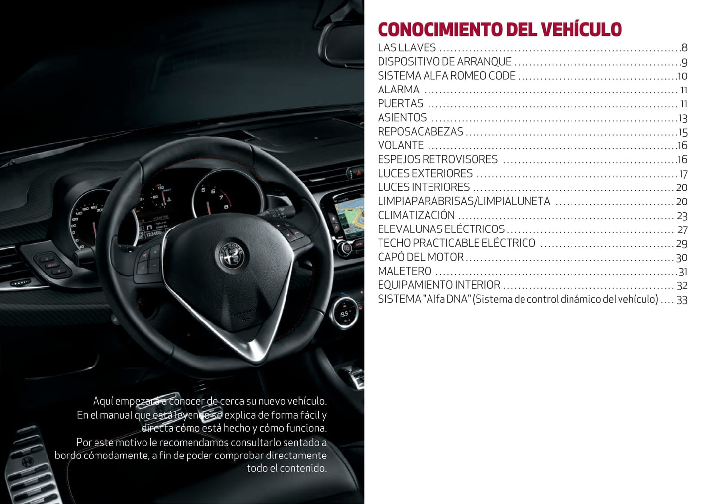 2016-2021 Alfa Romeo Giulietta Gebruikershandleiding | Spaans