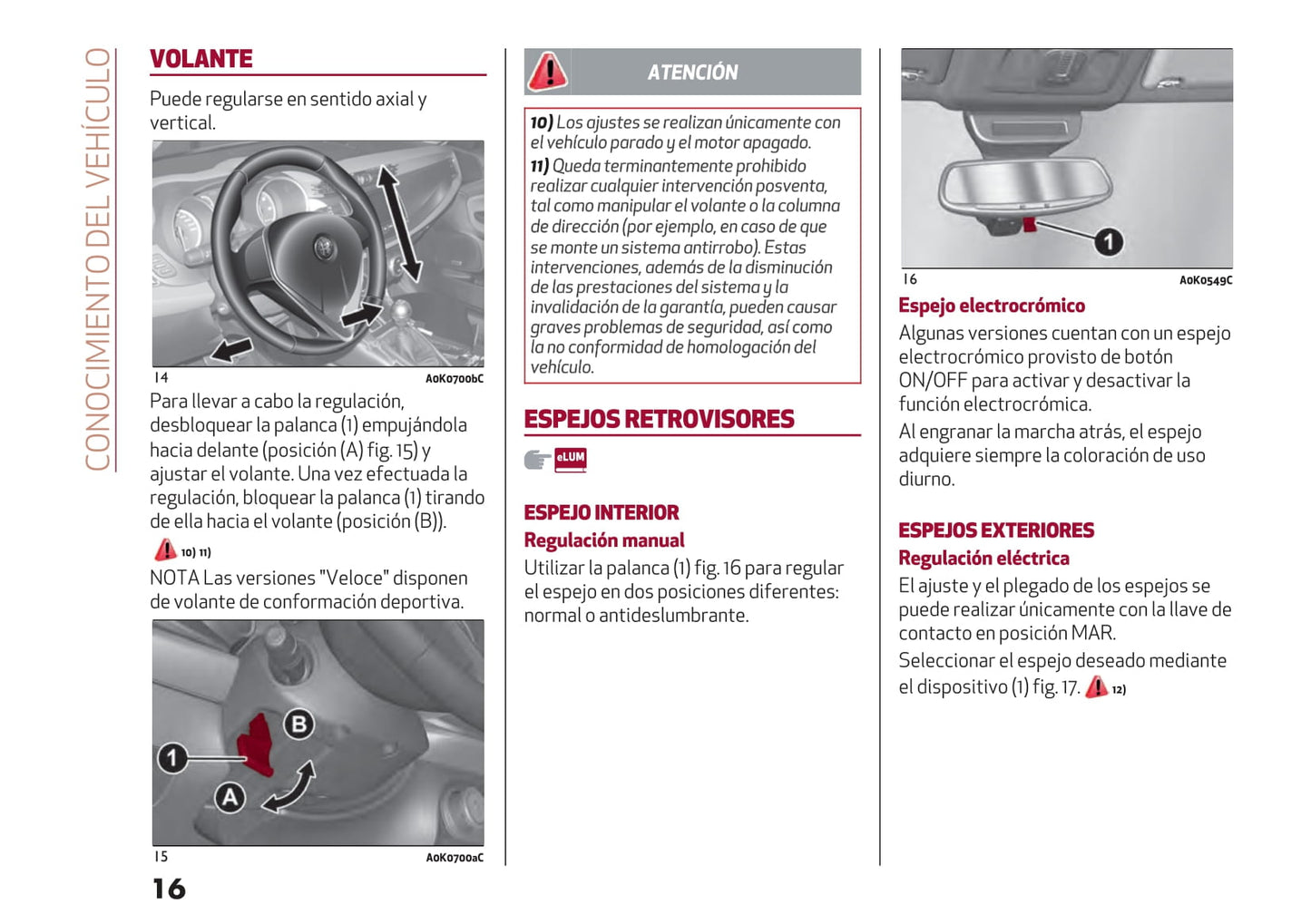 2016-2021 Alfa Romeo Giulietta Gebruikershandleiding | Spaans