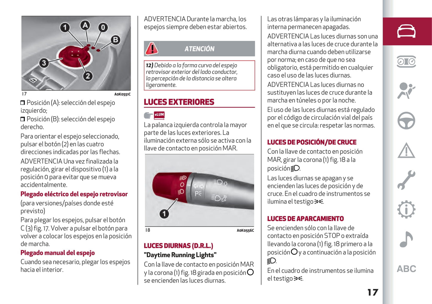 2016-2021 Alfa Romeo Giulietta Gebruikershandleiding | Spaans