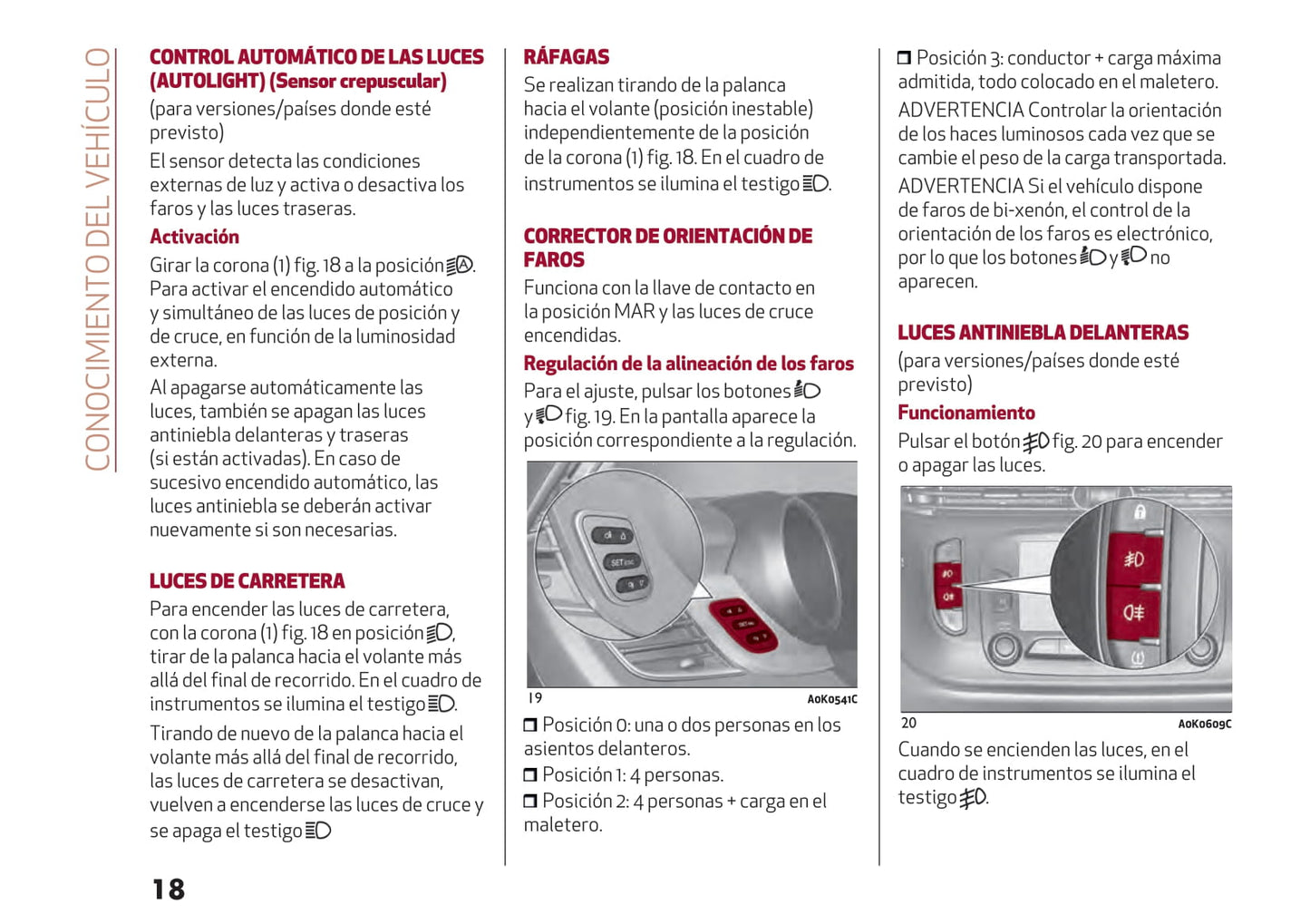 2016-2021 Alfa Romeo Giulietta Gebruikershandleiding | Spaans