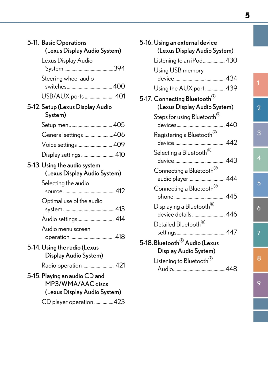 2014-2018 Lexus CT Manuel du propriétaire | Anglais