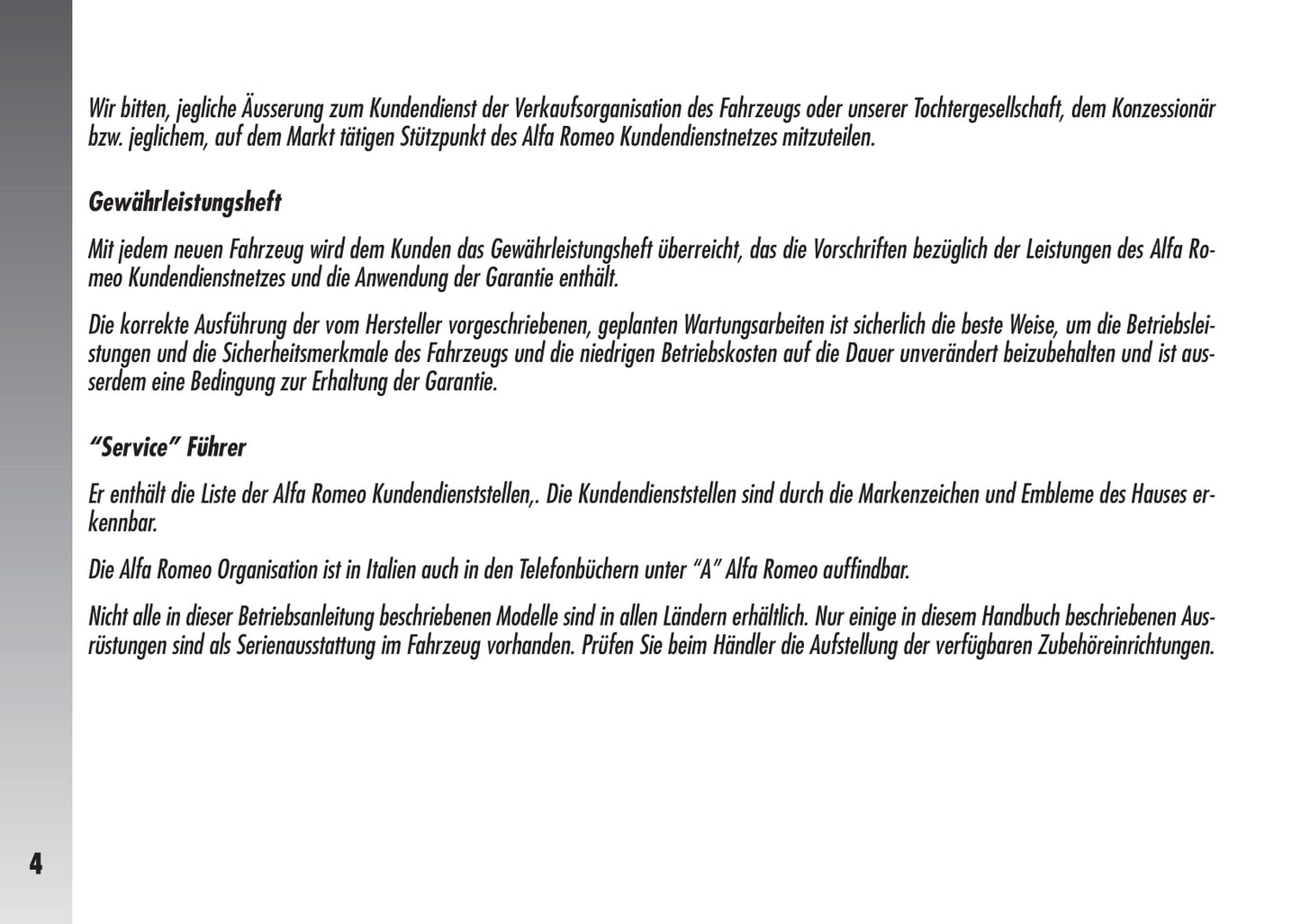 2003-2005 Alfa Romeo 156 Gebruikershandleiding | Duits
