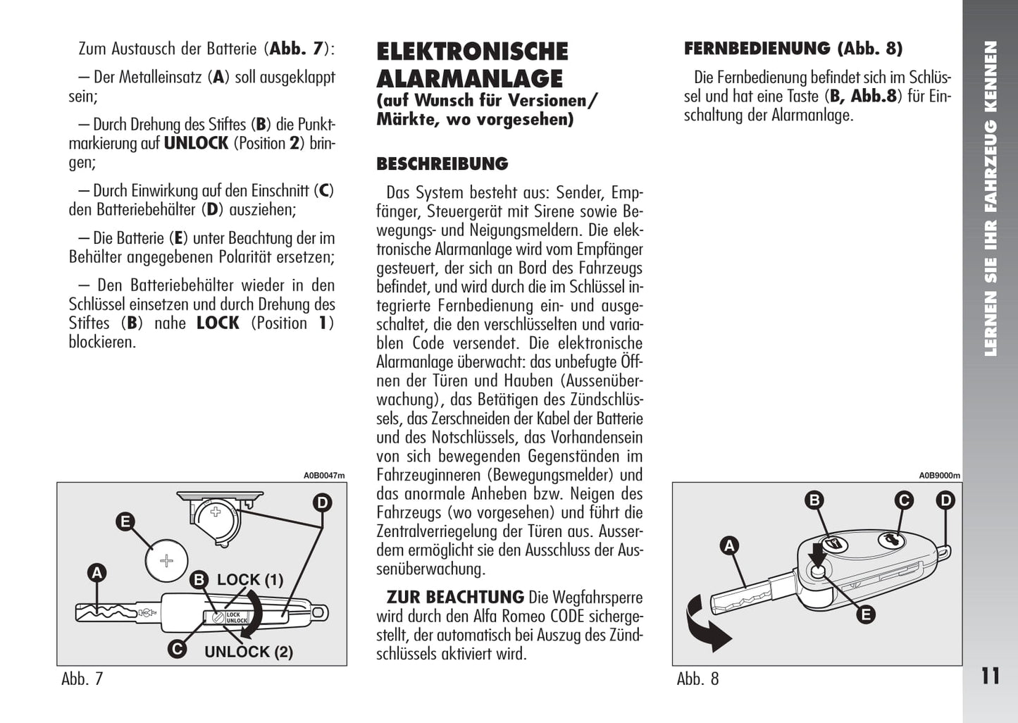 2003-2005 Alfa Romeo 156 Gebruikershandleiding | Duits