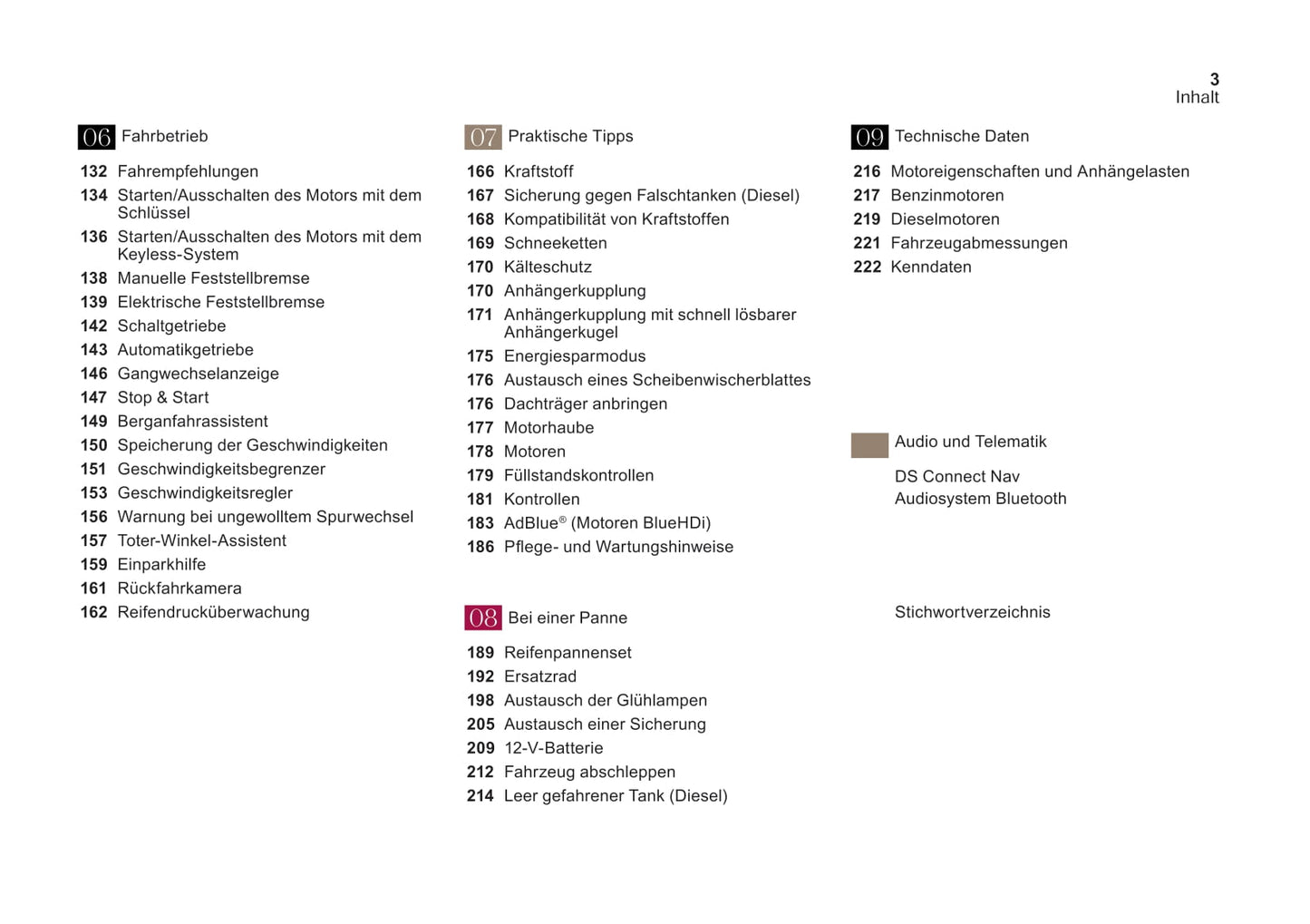 2015-2018 DS DS 4 Manuel du propriétaire | Allemand