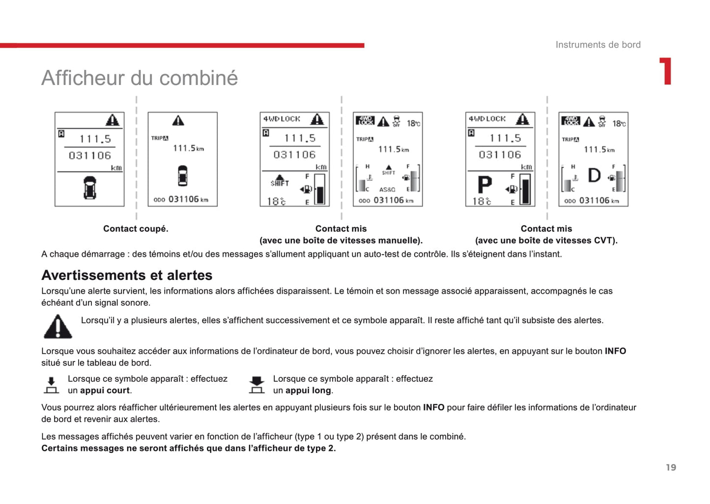 2016-2017 Citroën C4 Aircross Owner's Manual | French