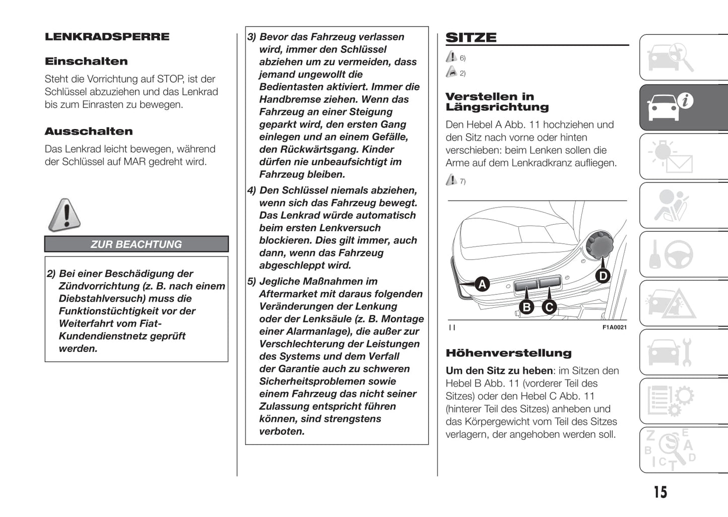 2015-2016 Fiat Ducato Gebruikershandleiding | Duits