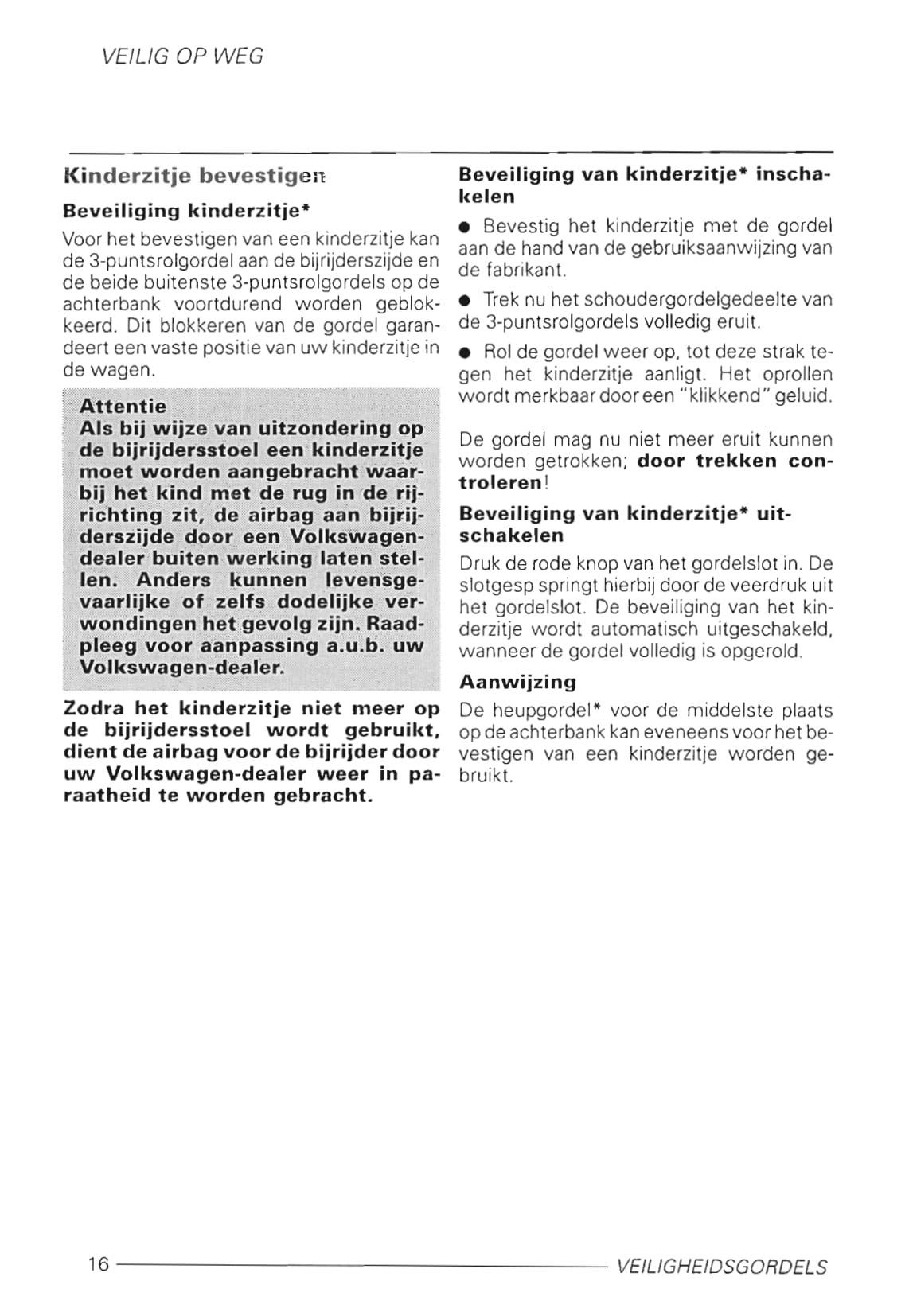 1999-2001 Volkswagen Polo Owner's Manual | Dutch