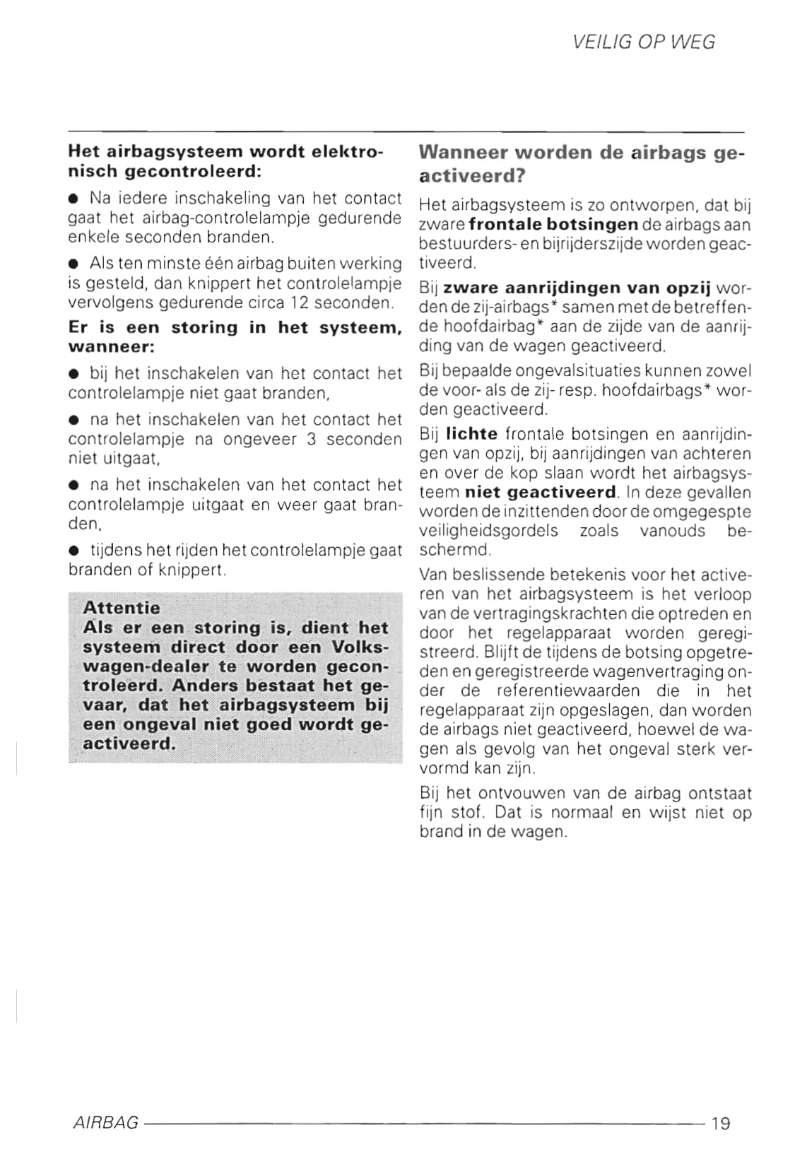 1999-2001 Volkswagen Polo Owner's Manual | Dutch