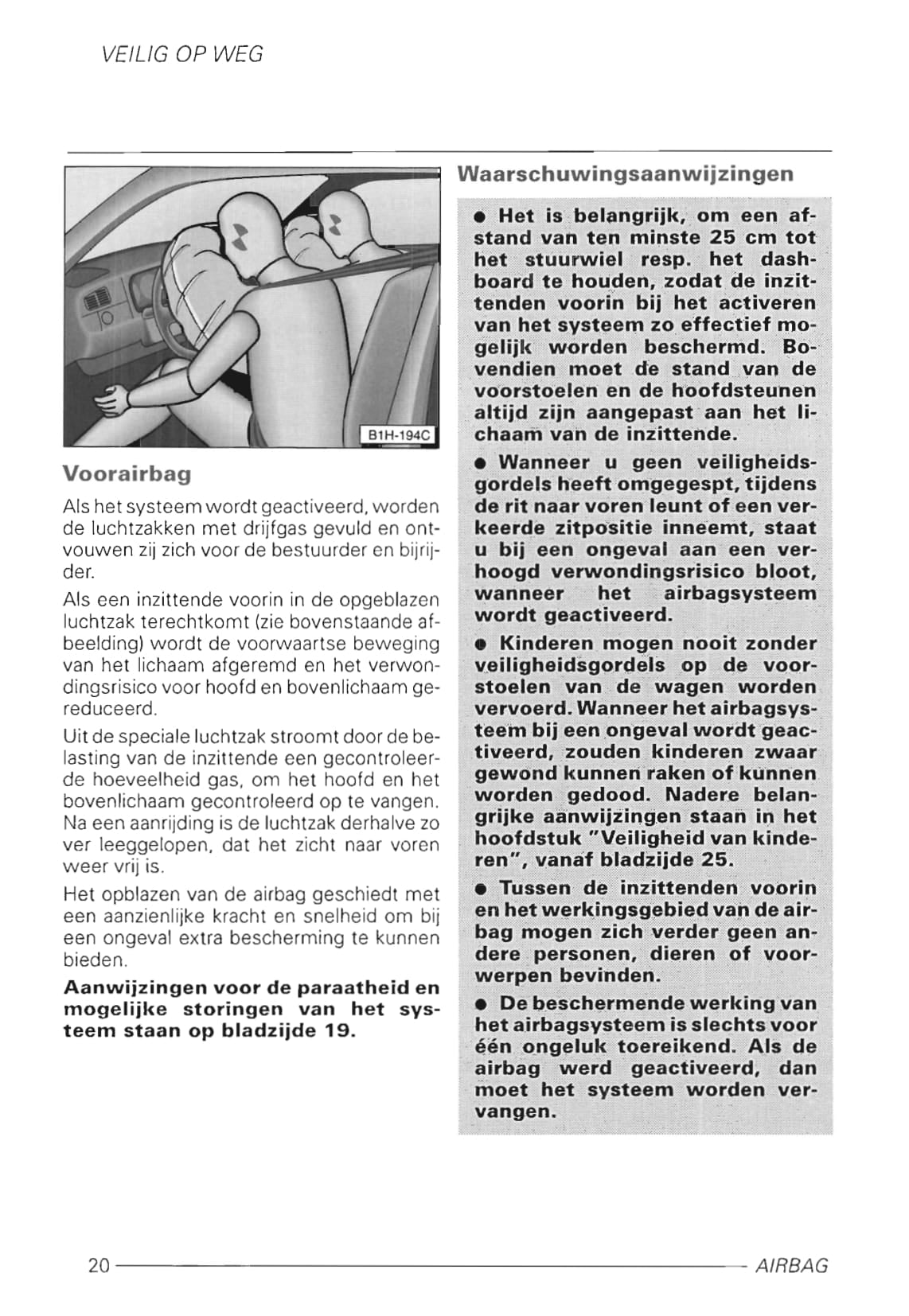 1999-2001 Volkswagen Polo Owner's Manual | Dutch