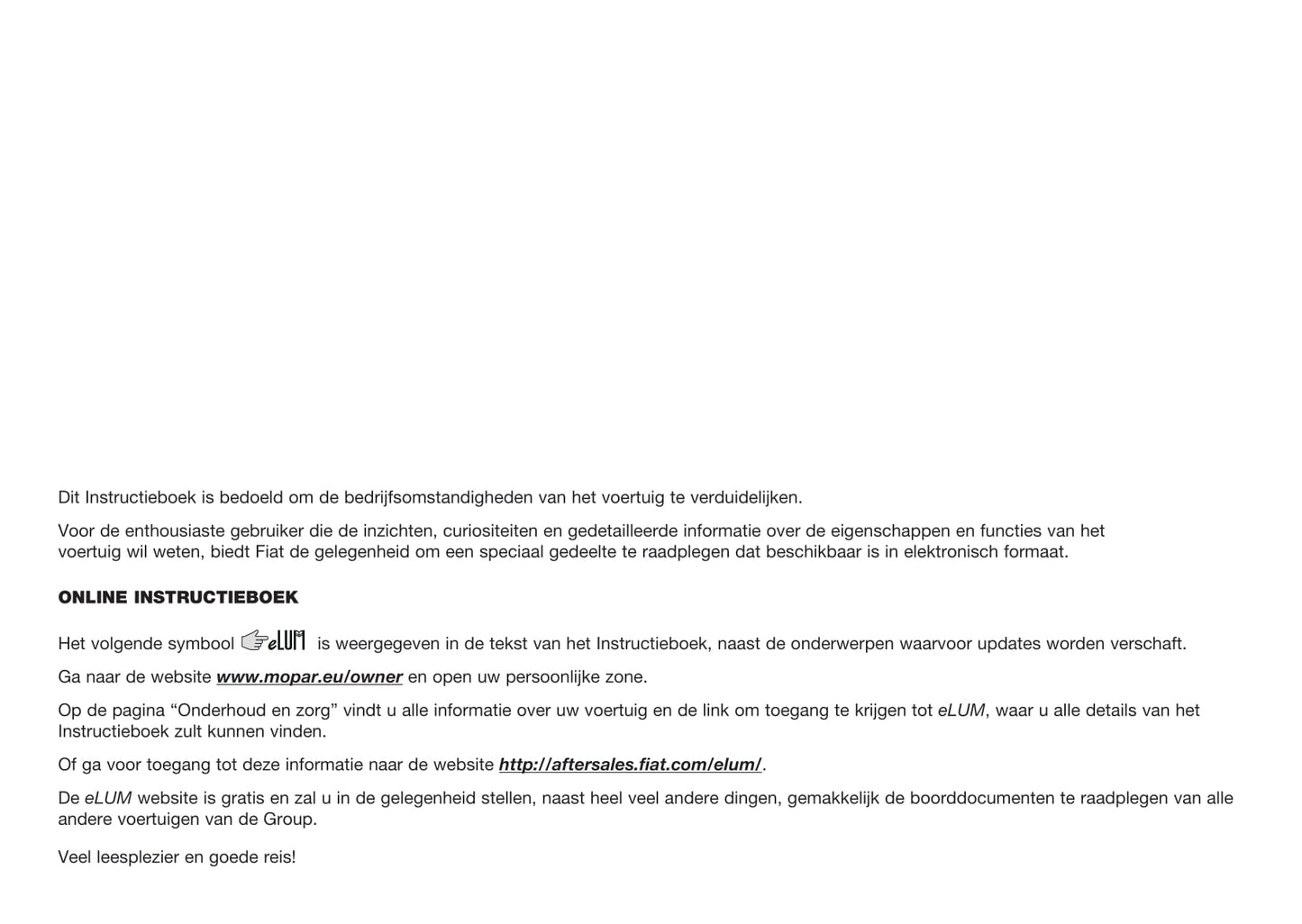 2016-2017 Fiat Tipo 4 Doors Owner's Manual | Dutch