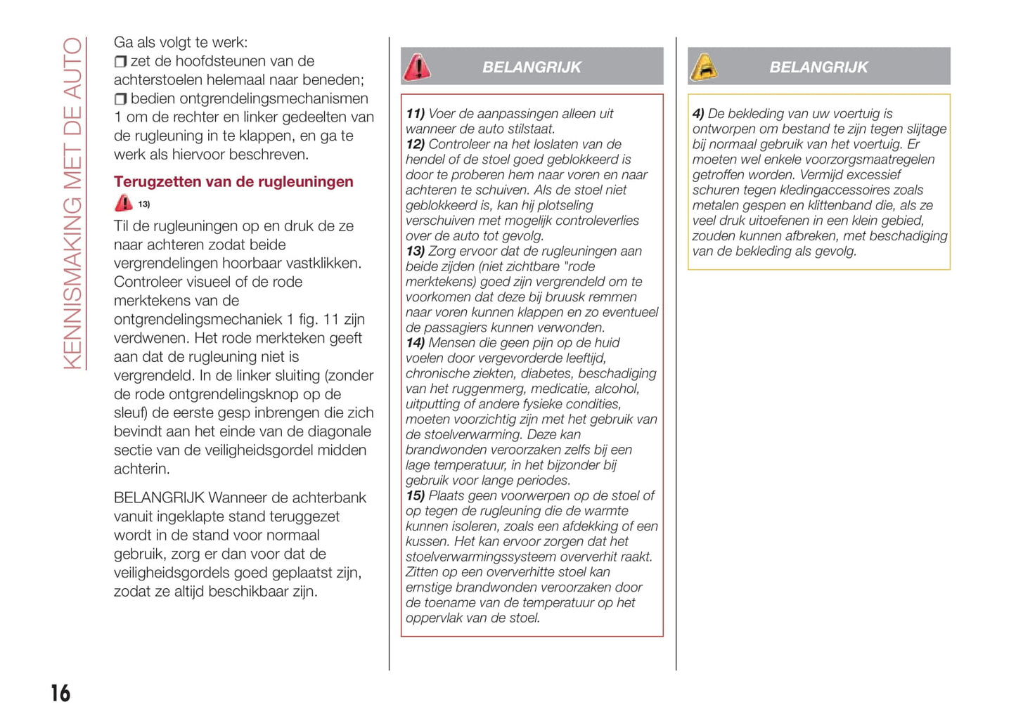 2016-2017 Fiat Tipo 4 Doors Owner's Manual | Dutch