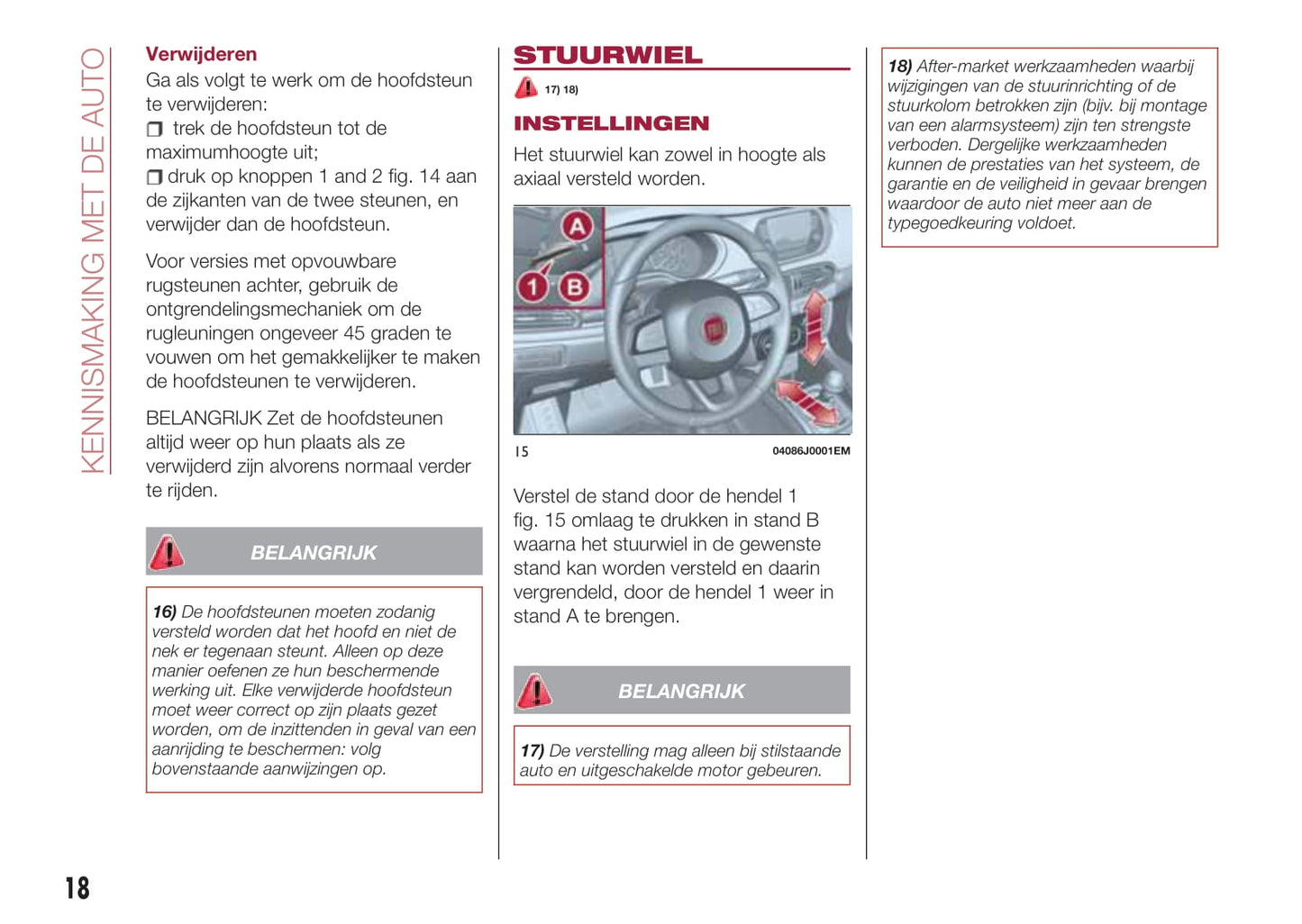 2016-2017 Fiat Tipo 4 Doors Owner's Manual | Dutch