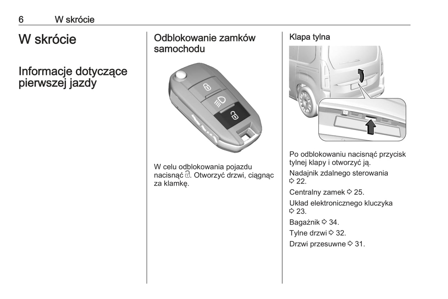 2020 Opel Combo Manuel du propriétaire | Polonais