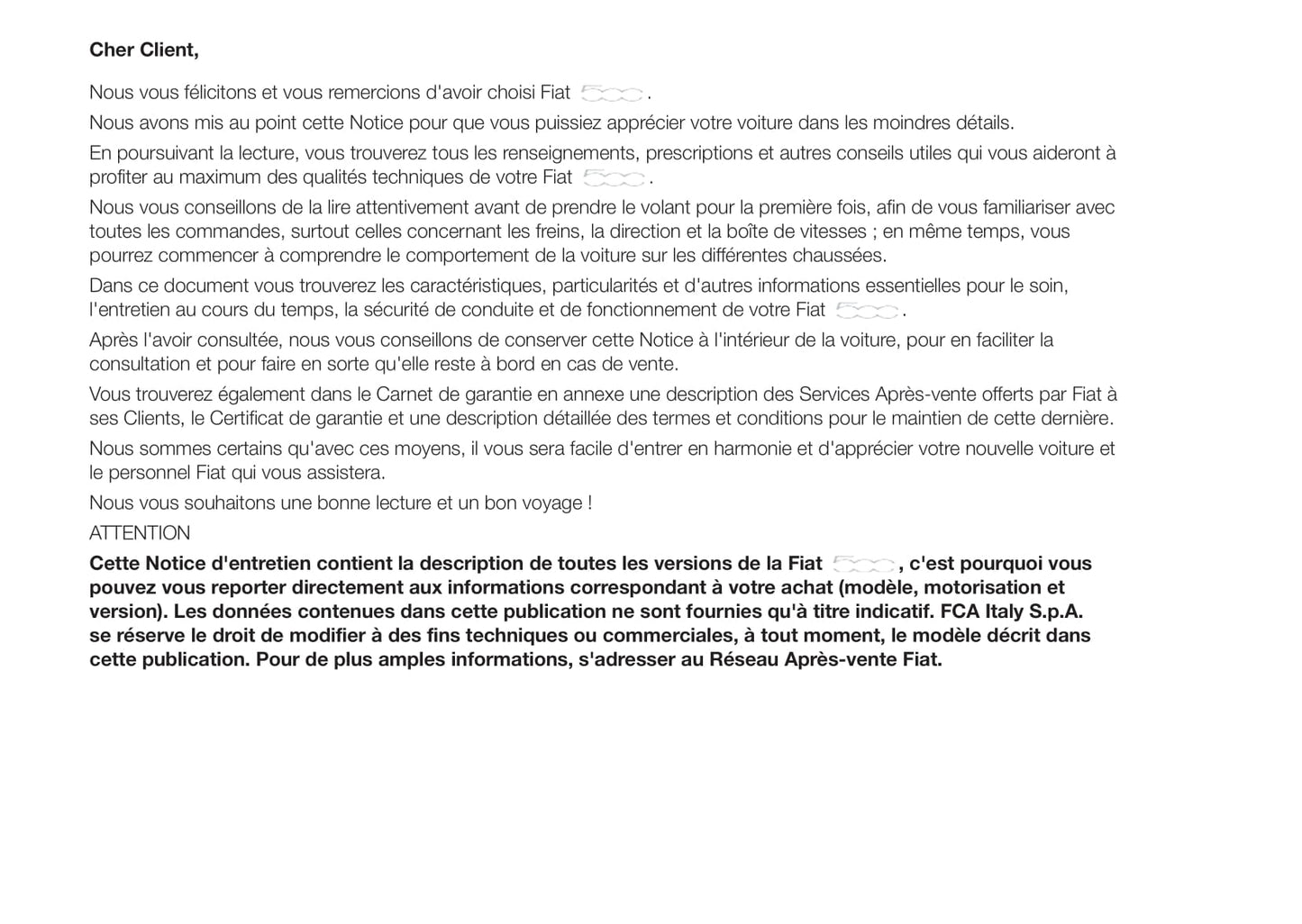 2015-2016 Fiat 500/500C Owner's Manual | French