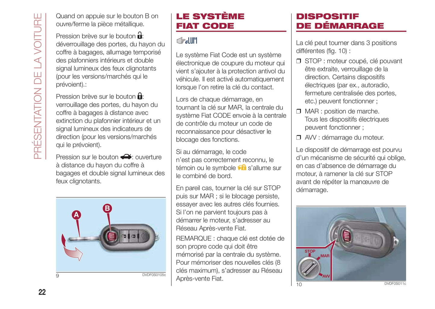 2015-2016 Fiat 500/500C Owner's Manual | French