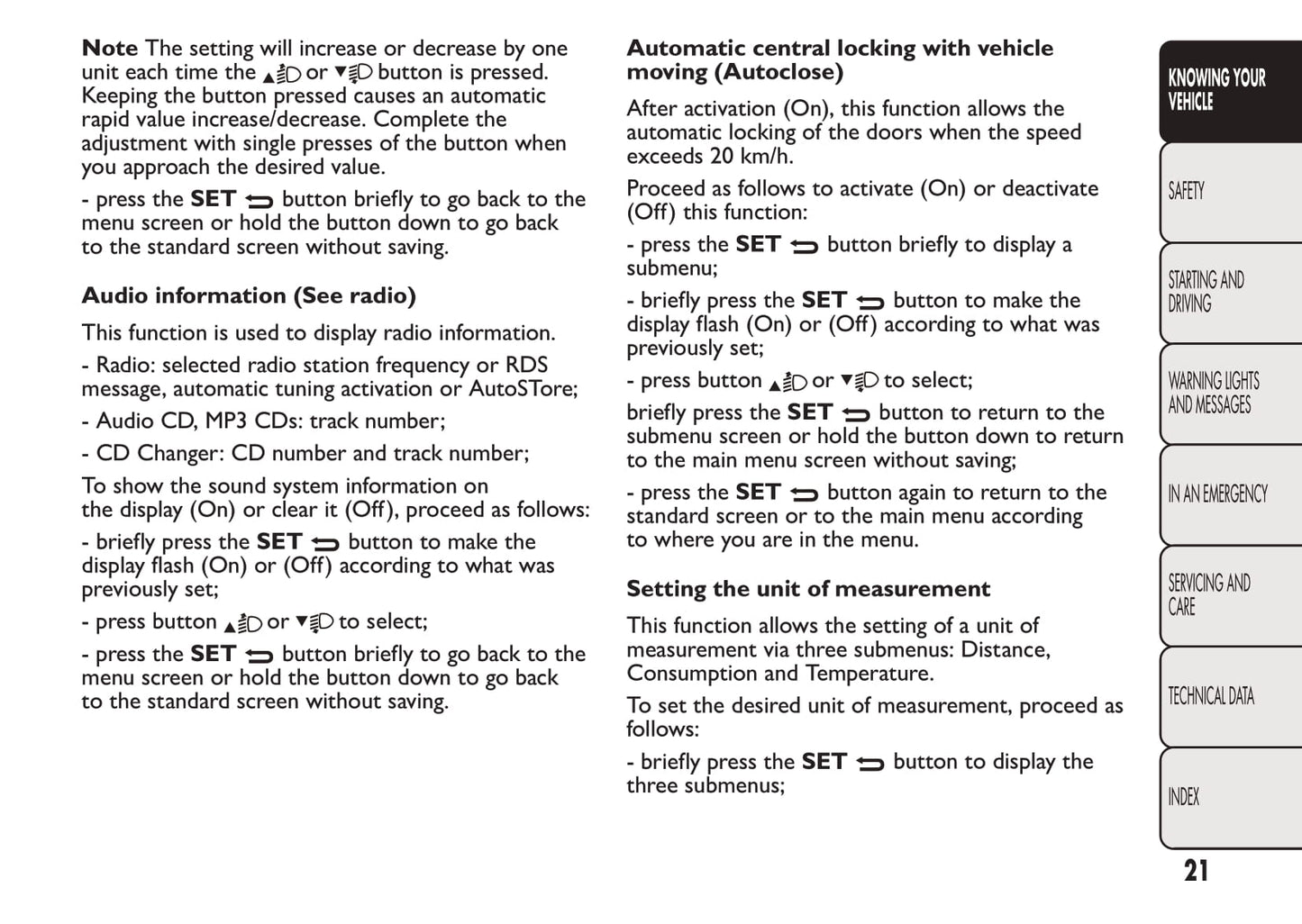 2008-2016 Fiat Qubo Manuel du propriétaire | Anglais